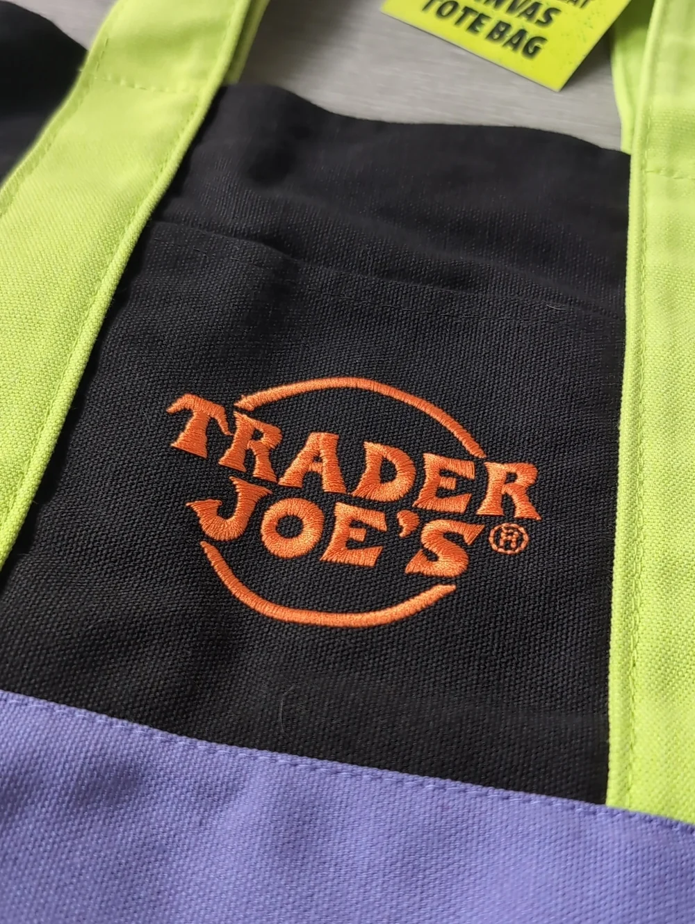 NWT Trader Joe's Mini Canvas Tote, Limited Edition Halloween